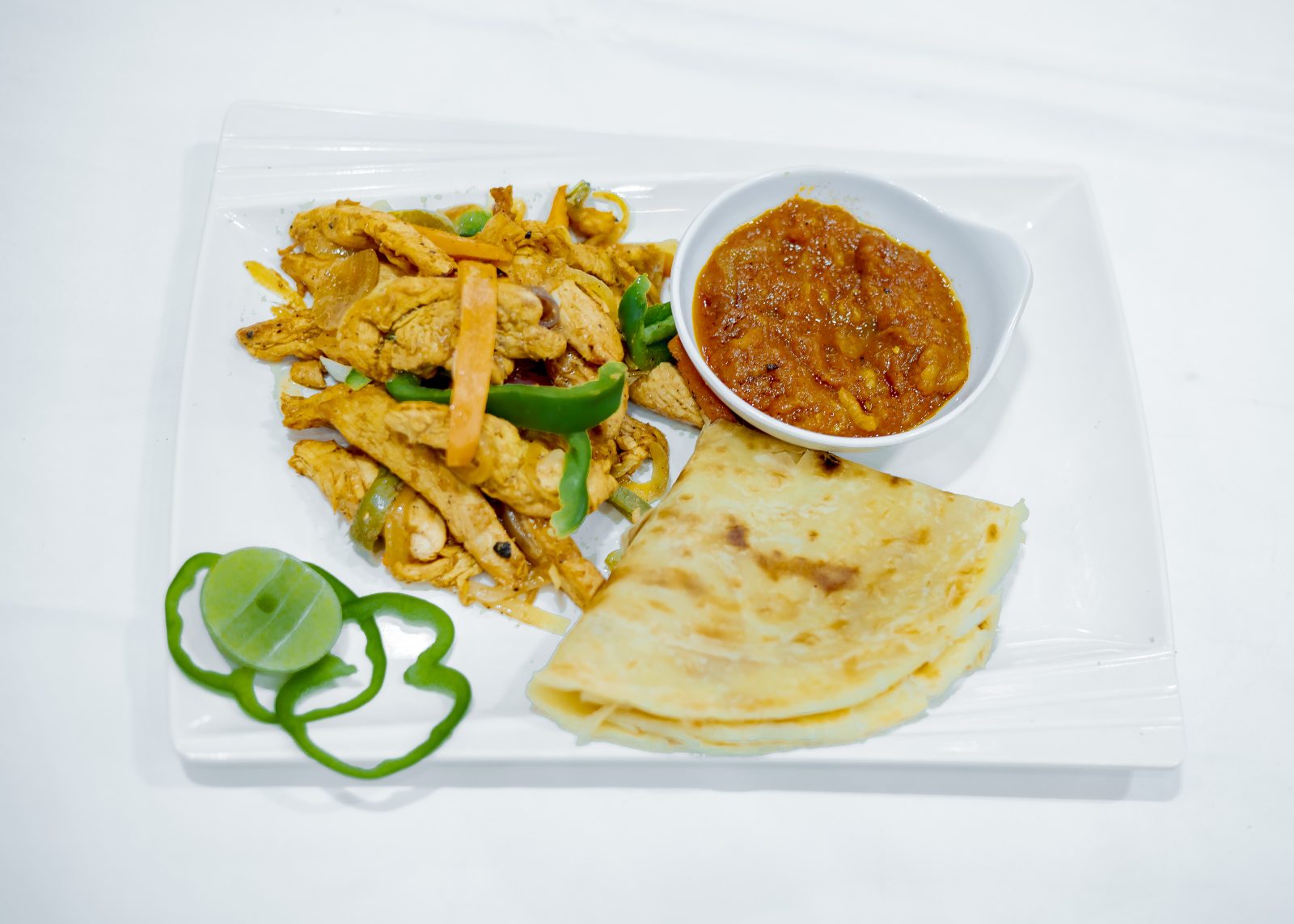 Chicken Strips and Chapati